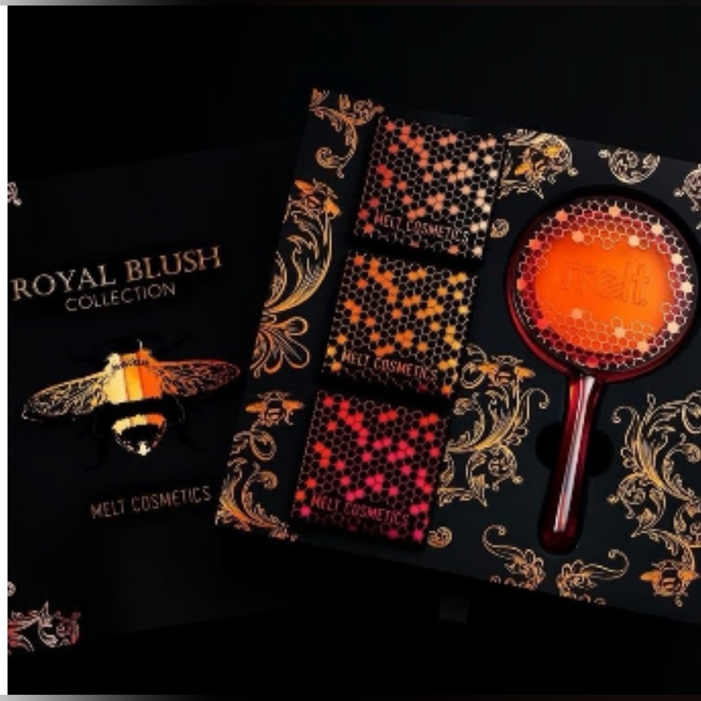 NEW Melt Cosmetics Royal Blush Set - Black,Orange Yellow Bumblebee 🐝 HTF! WOW!